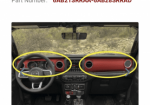 New Genuine Mopar Red Dashboard Jeep Wrangler JL