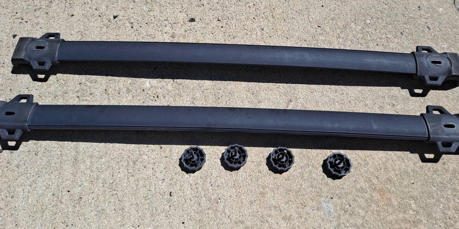 2005-2010 WK Jeep Grand Cherokee Roof Rack Cross Bars Front and Back (OEM)