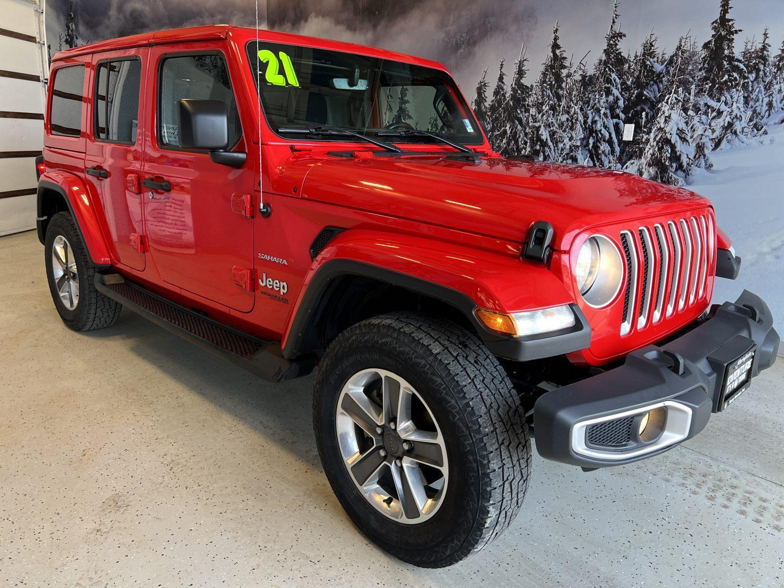 2021 Jeep Wrangler Unlimited Sahara 4×4 (OPEN TO TRADES)