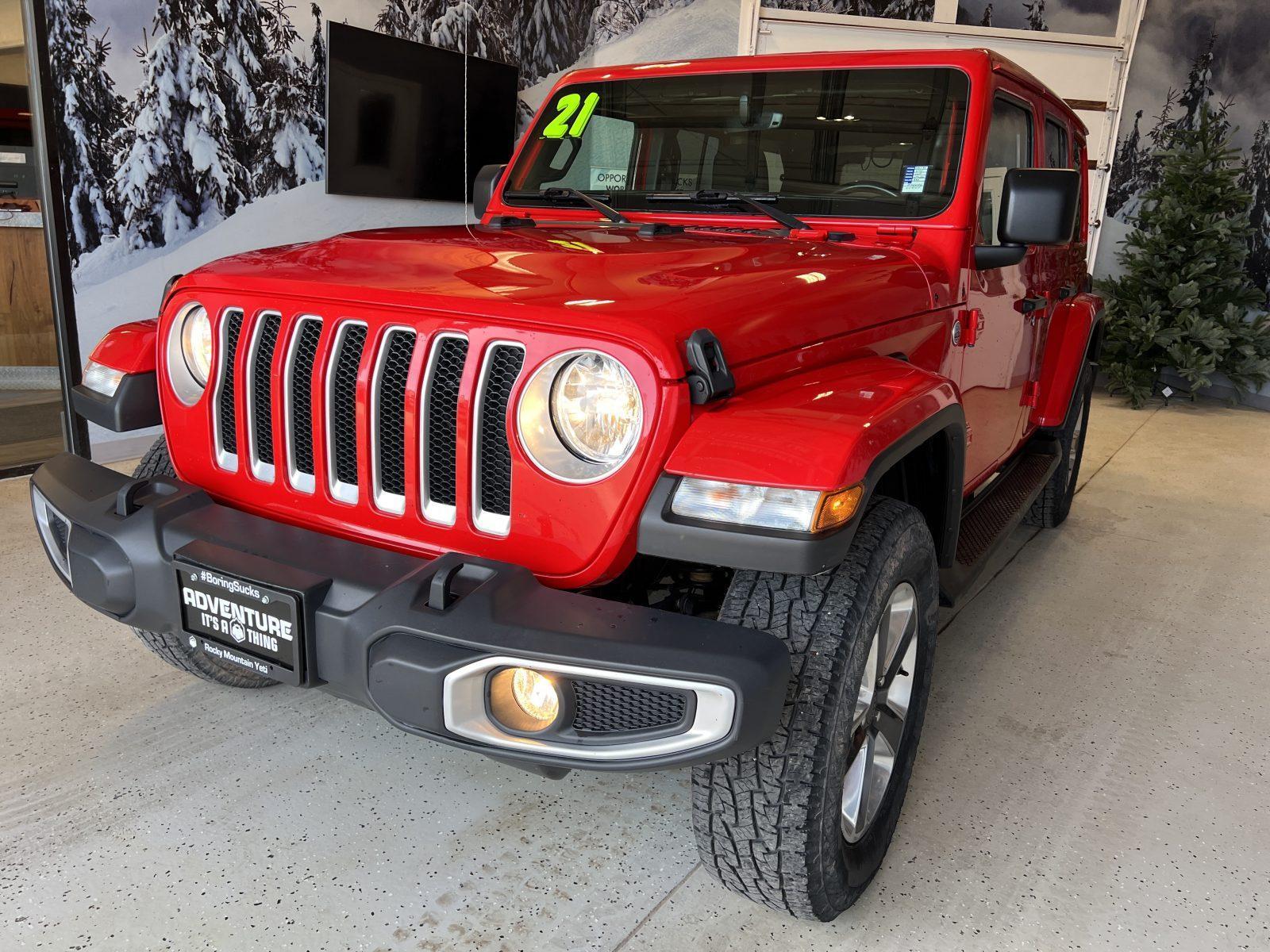 2021 Jeep Wrangler Unlimited Sahara 4×4 (OPEN TO TRADES)