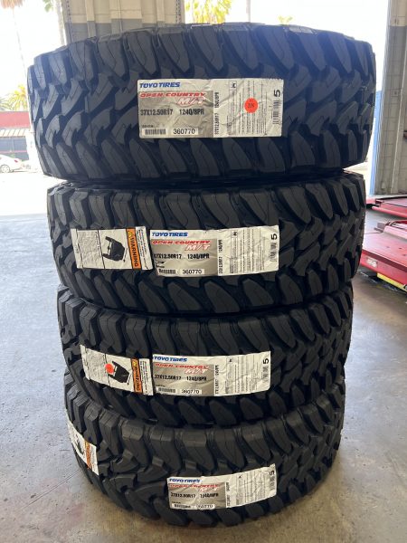 37×12.50R17 Toyo Open Country MT *$375 EACH SPECIAL DEAL🔥✅*