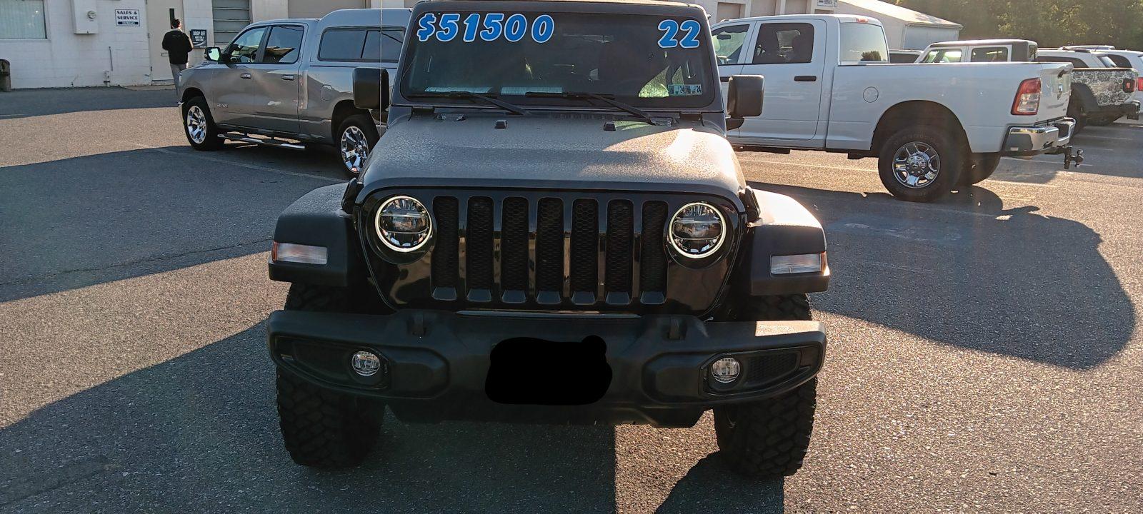 2022 Willys Wrangler Unlimited! 4k miles!