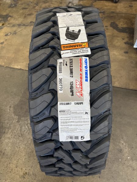37×12.50R17 Toyo Open Country MT *$375 EACH SPECIAL DEAL🔥✅*