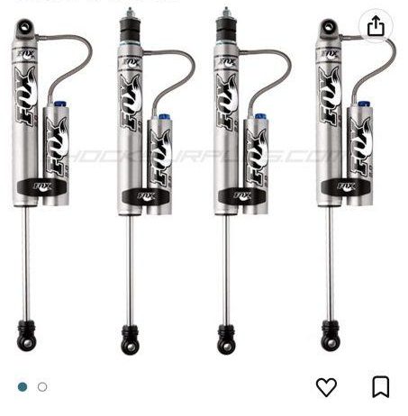 Fox 2.0 adjustable reservoir 2-4” lift jk shocks perfect co condition