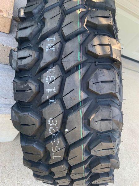 Wheel Package (5): Black Rock Rims 15×8.0 with Gladiator 31″ Tires