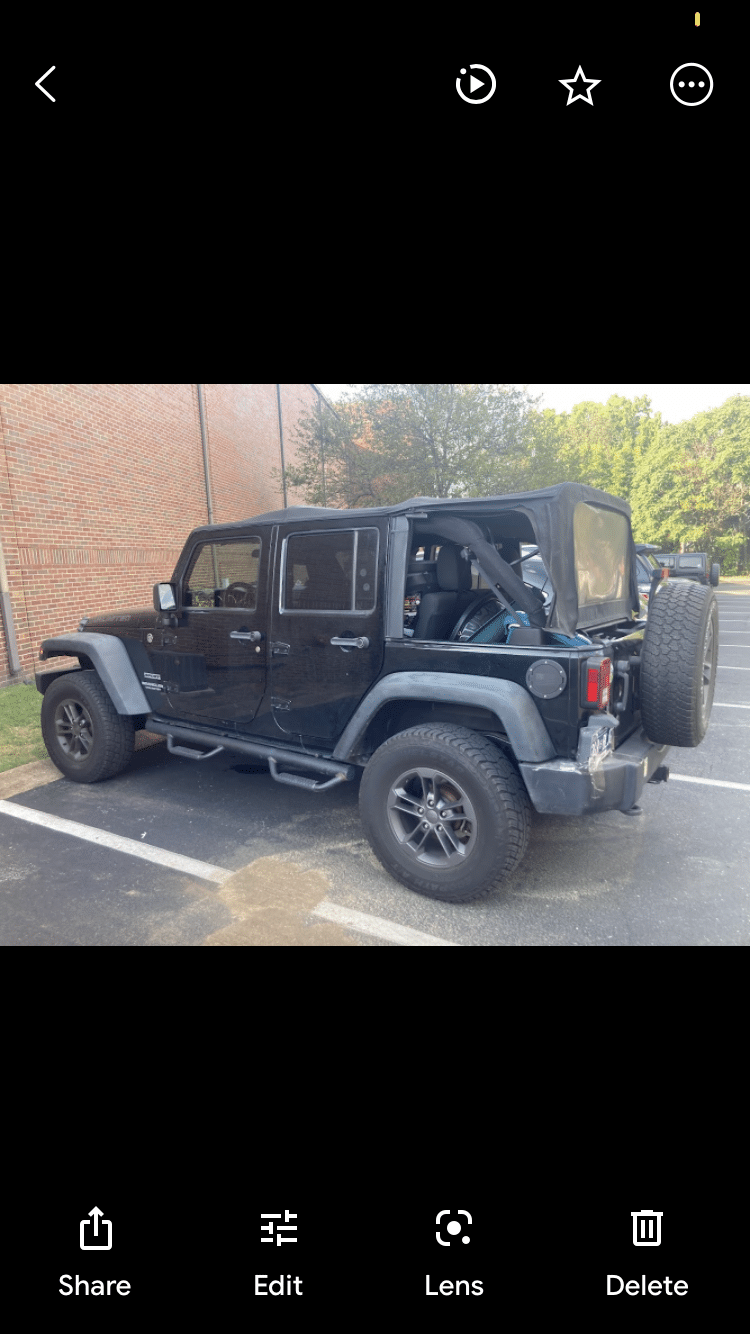 Black 2012 Jeep Wrangler