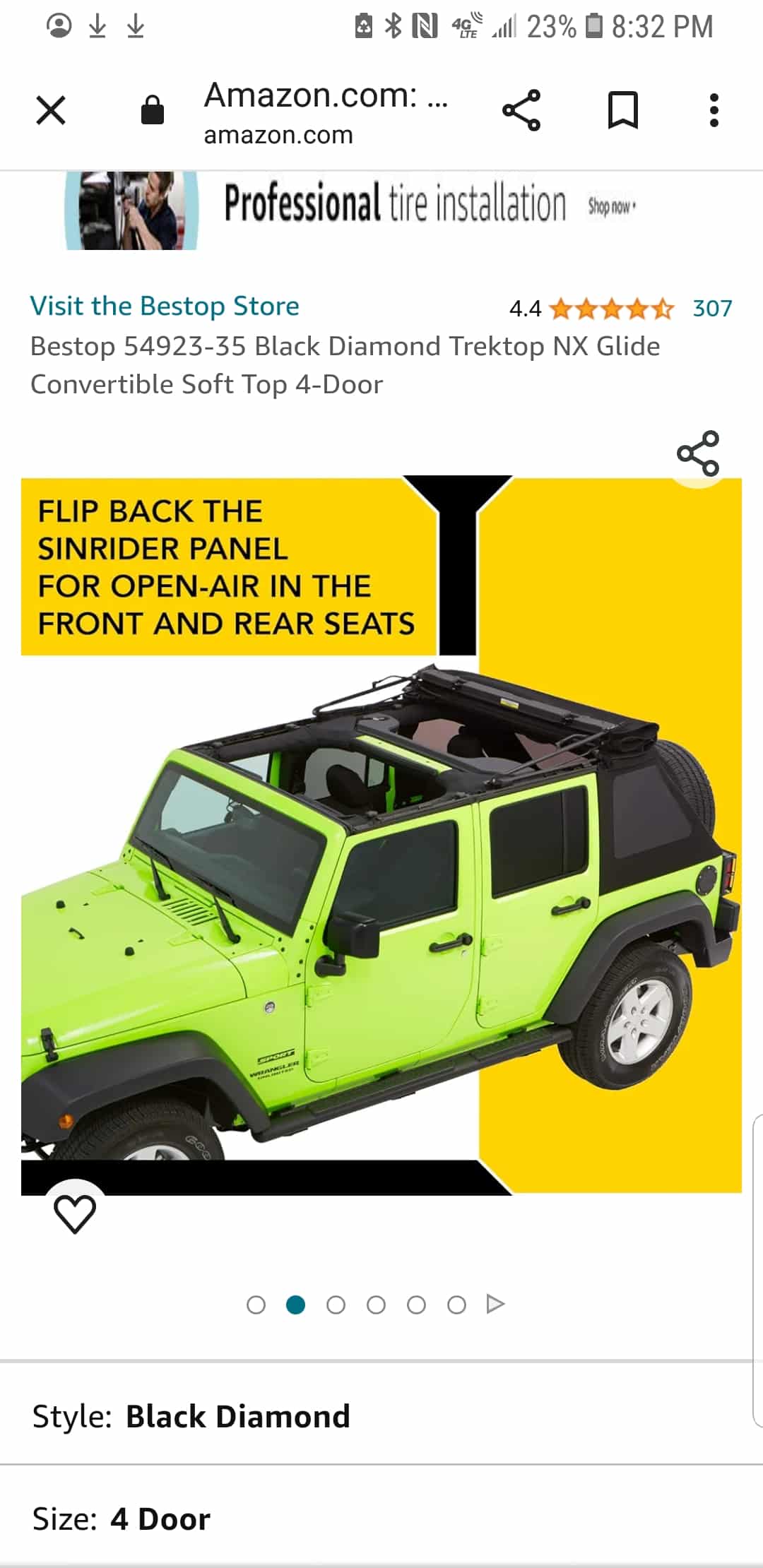 Bed top jeep top