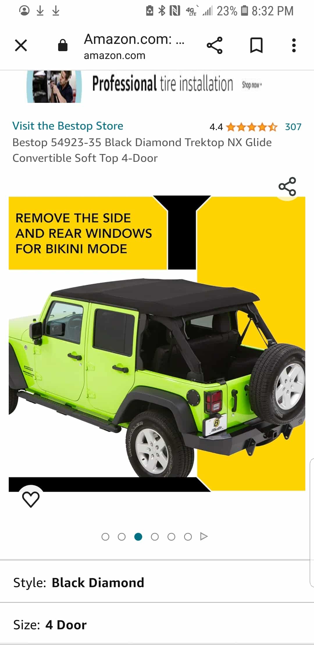 Bed top jeep top