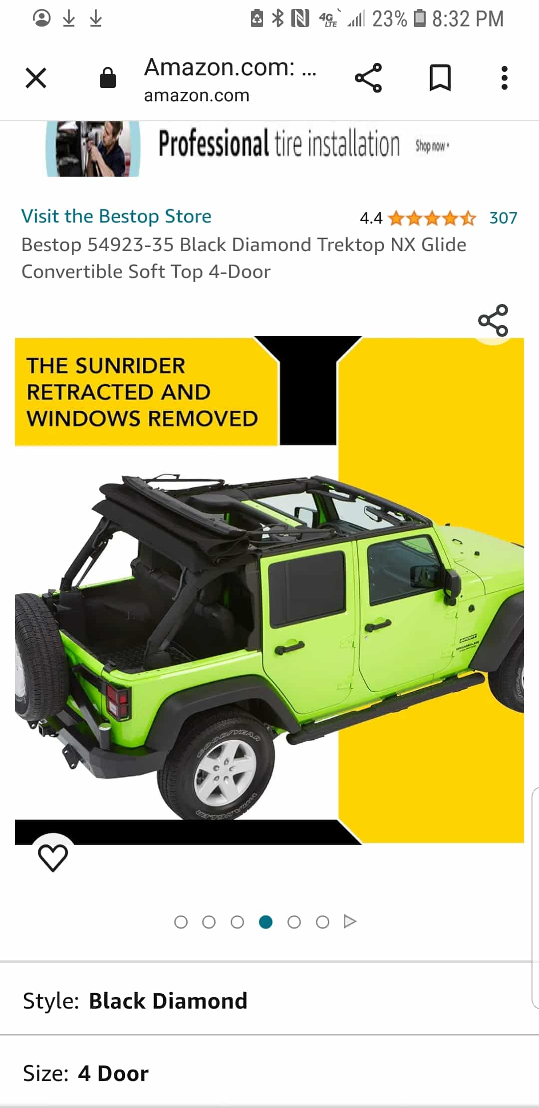 Bed top jeep top