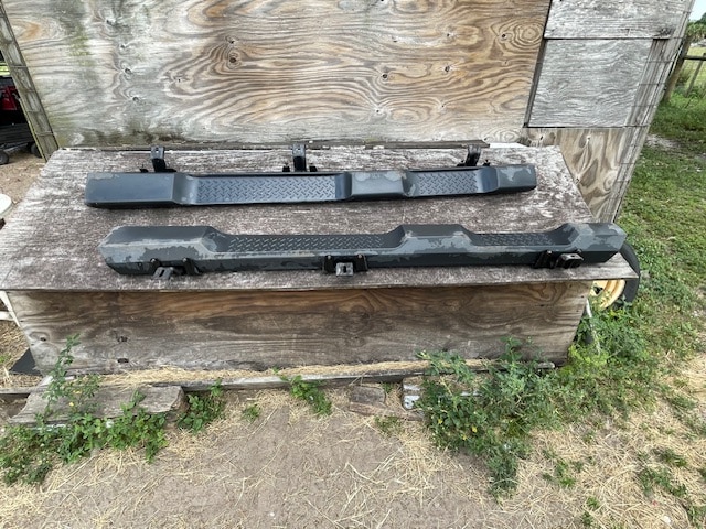 Running boards, floor mats and mudflaps