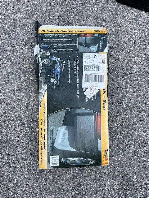 Running boards, floor mats and mudflaps