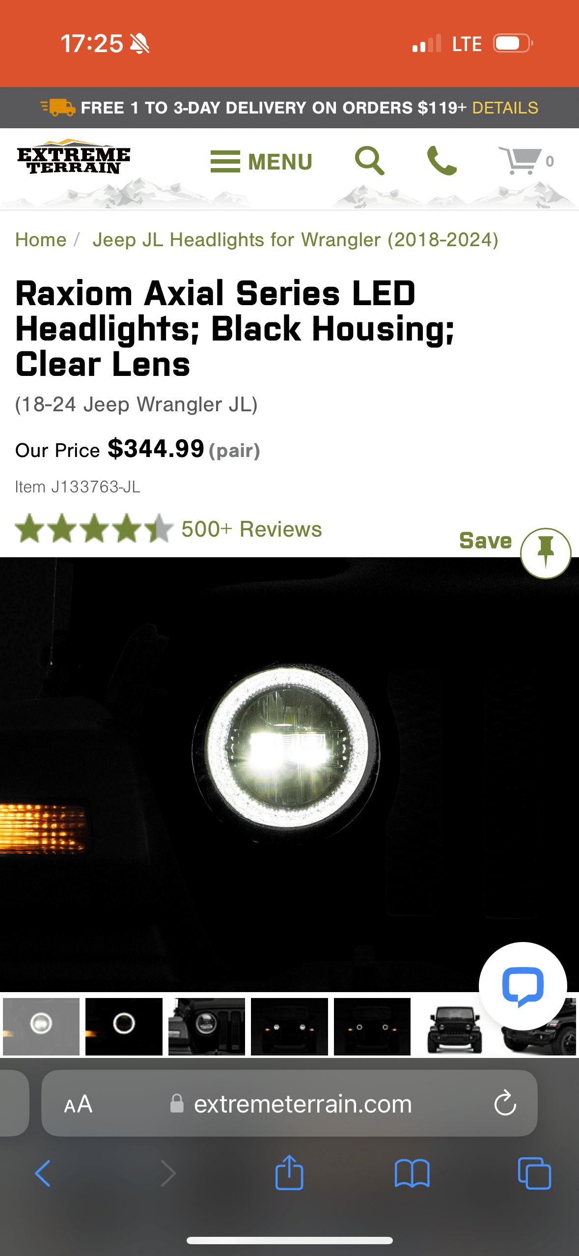 Axial LED Headlights