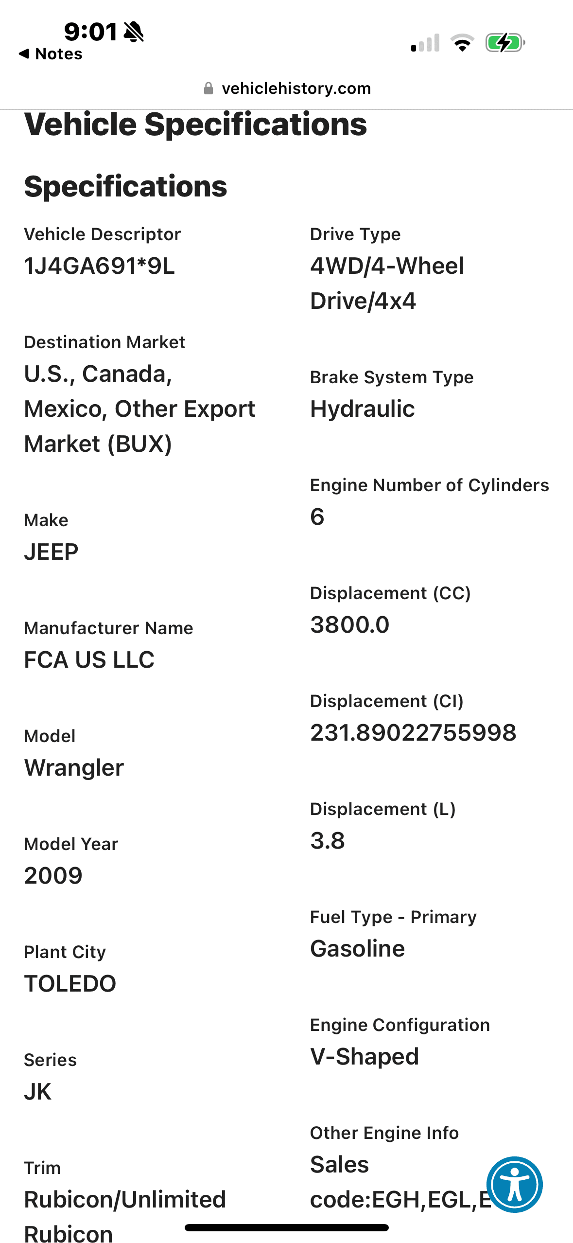 2009 Jeep Wrangler Unlimited • Rubicon Sport Utility 4D