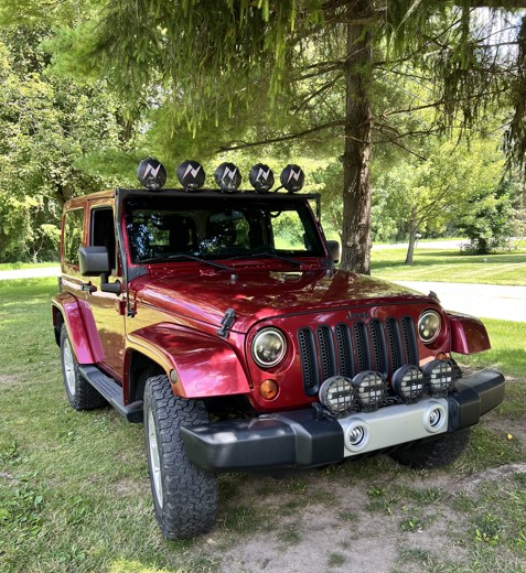 2012 Jeep Wrangler Sahara Sport Utility Deep Cherry Red 6 cyl 6 speed MANUAL