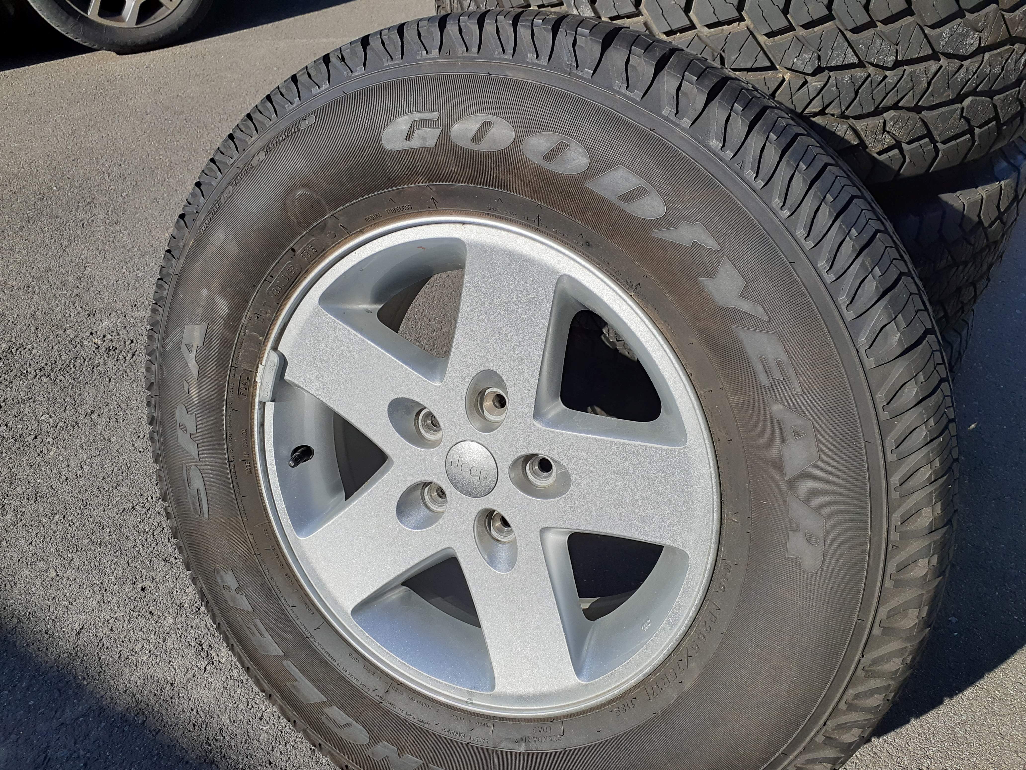Wrangler wheels and tires