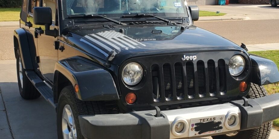 2013 Jeep Wrangler Sahara Stock front grille insert