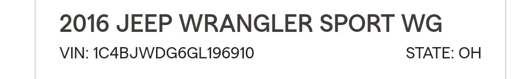 2016 Wrangler unlimited Mechanics Special