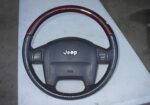 02-04 Jeep Grand Cherokee Overland Wood Leather Steering Wheel YF791DVAB