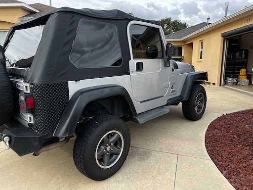 2004 TJ Model X 4.0 i6. 5 speed Manual transmission