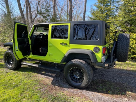 Hyper Green Jeep Wrangler Sport Unlimited