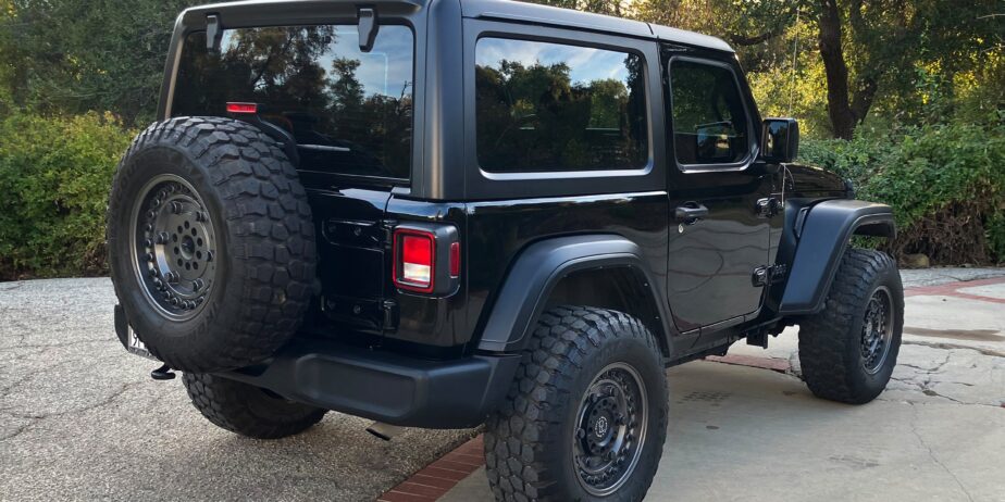 2022 Wrangler Sport—Manual 6-speed, 34k miles, Black Rhino Rims, Ironman Tires