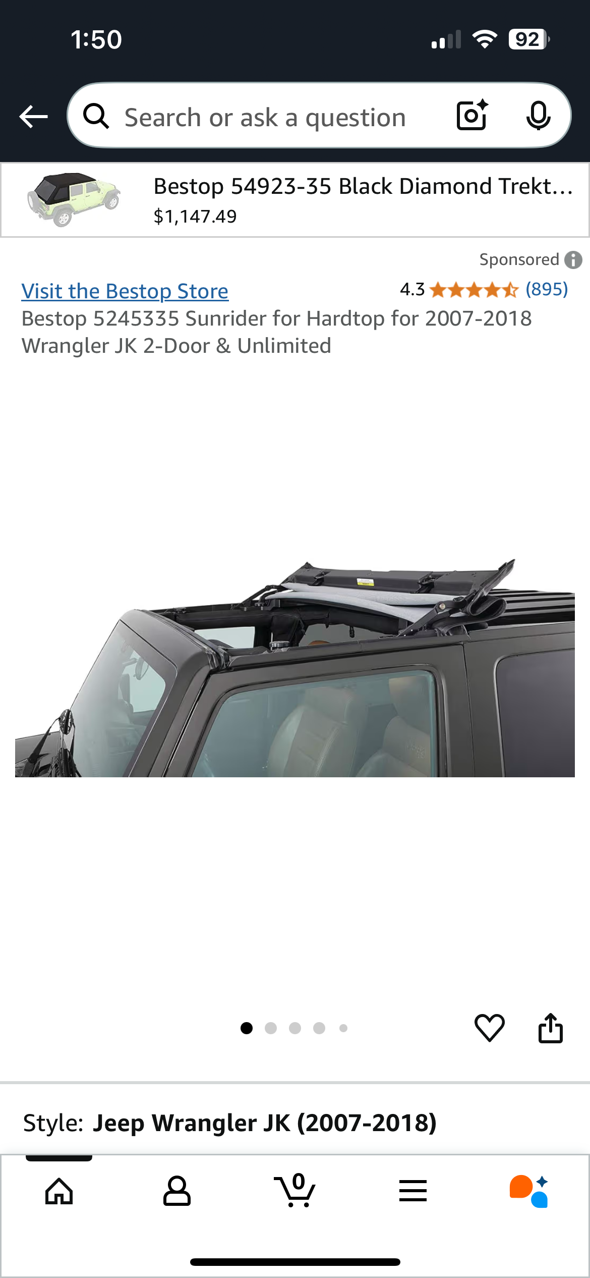 Softop for sale. Fits 2007-2018