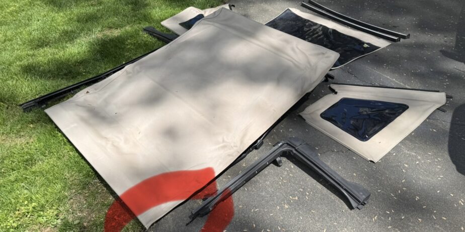 Bestop Trektop NX Glide Twill Soft Top in Pebble Beige
