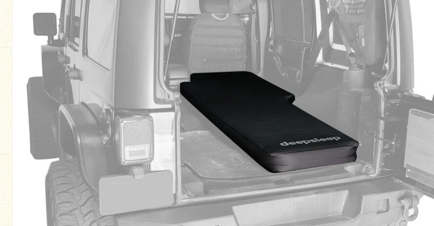 Two Deepsleep Solo Mats (pair) for 4 Door Jeep Wrangler – used once – like new