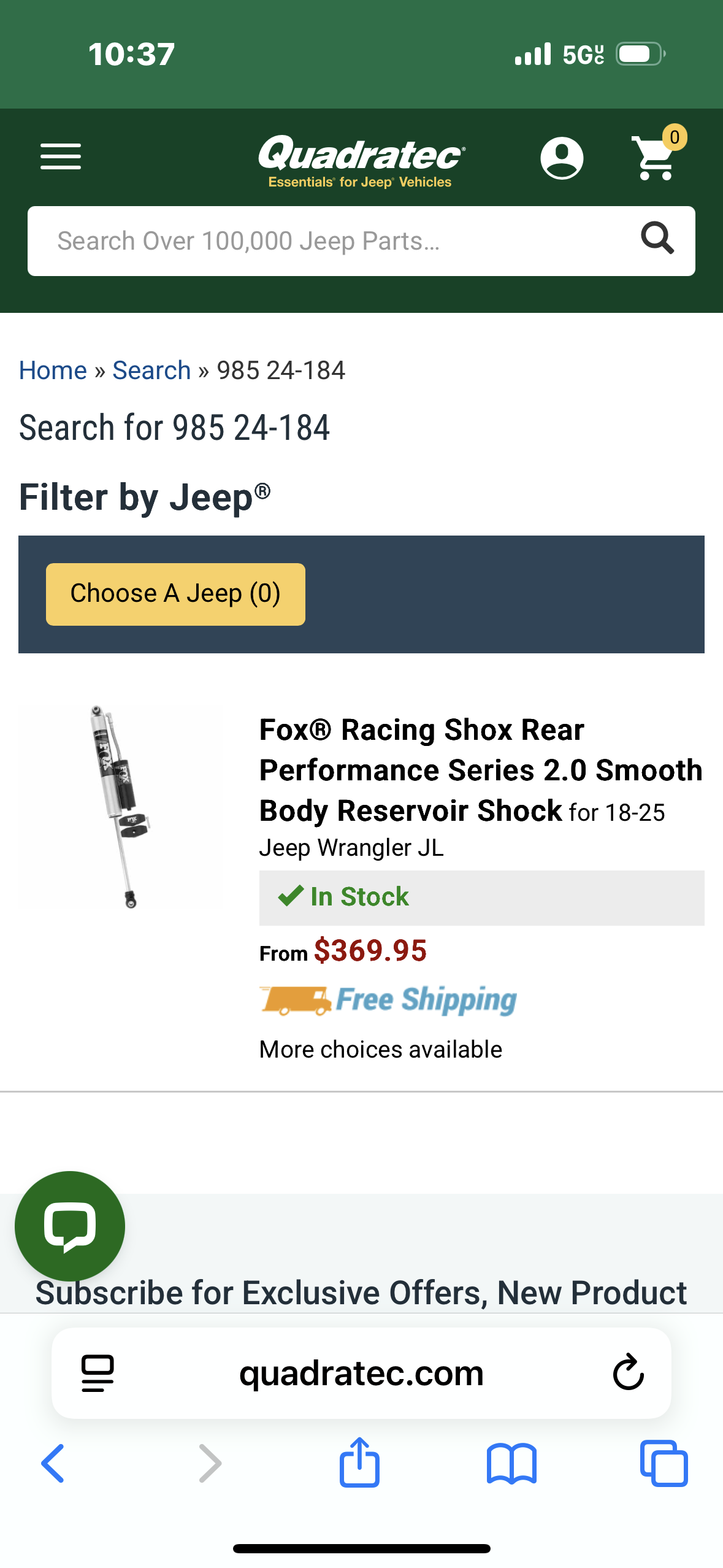 Fox racing rear shocks