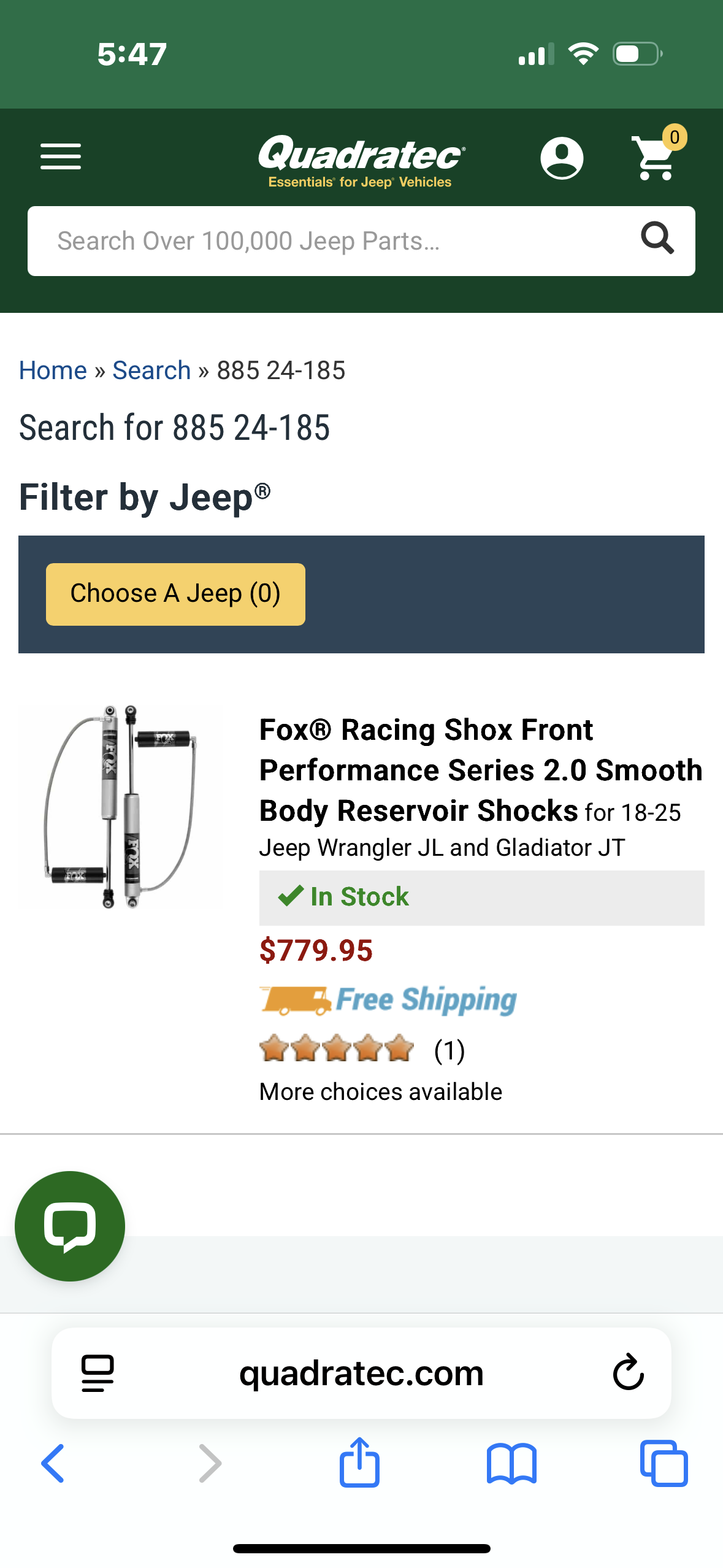 Fox racing front shocks