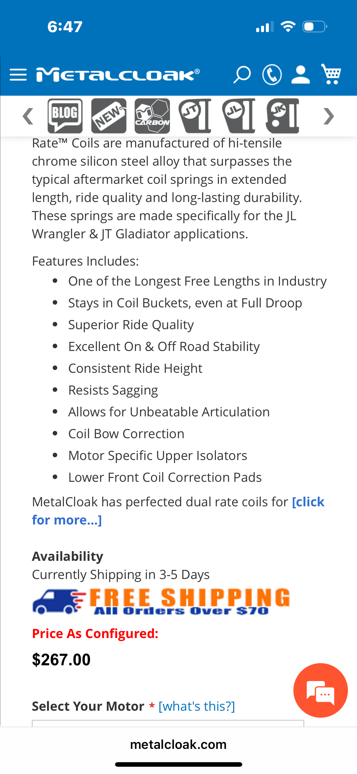 JL wrangler front springs