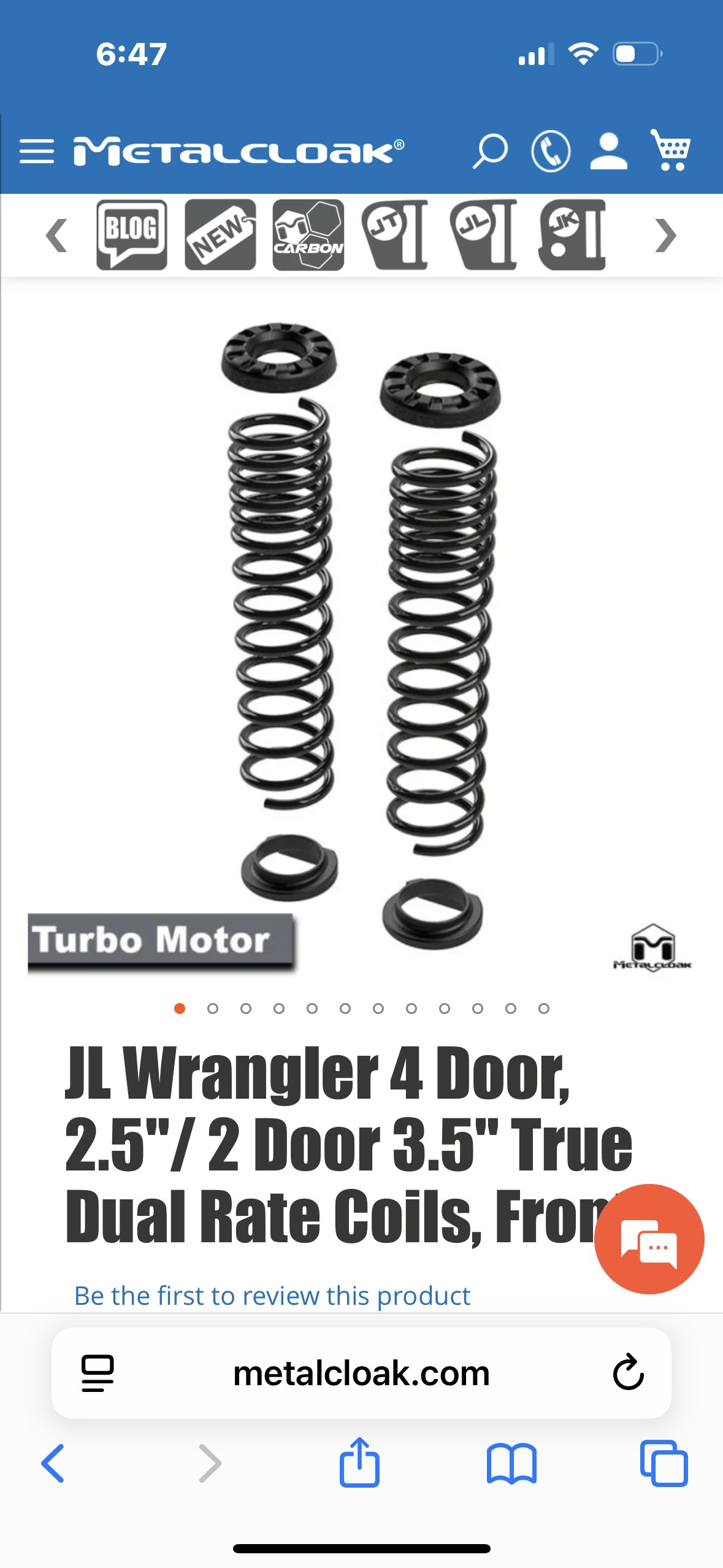 JL wrangler front springs