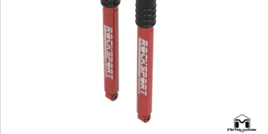 Rock sport red long travel shocks