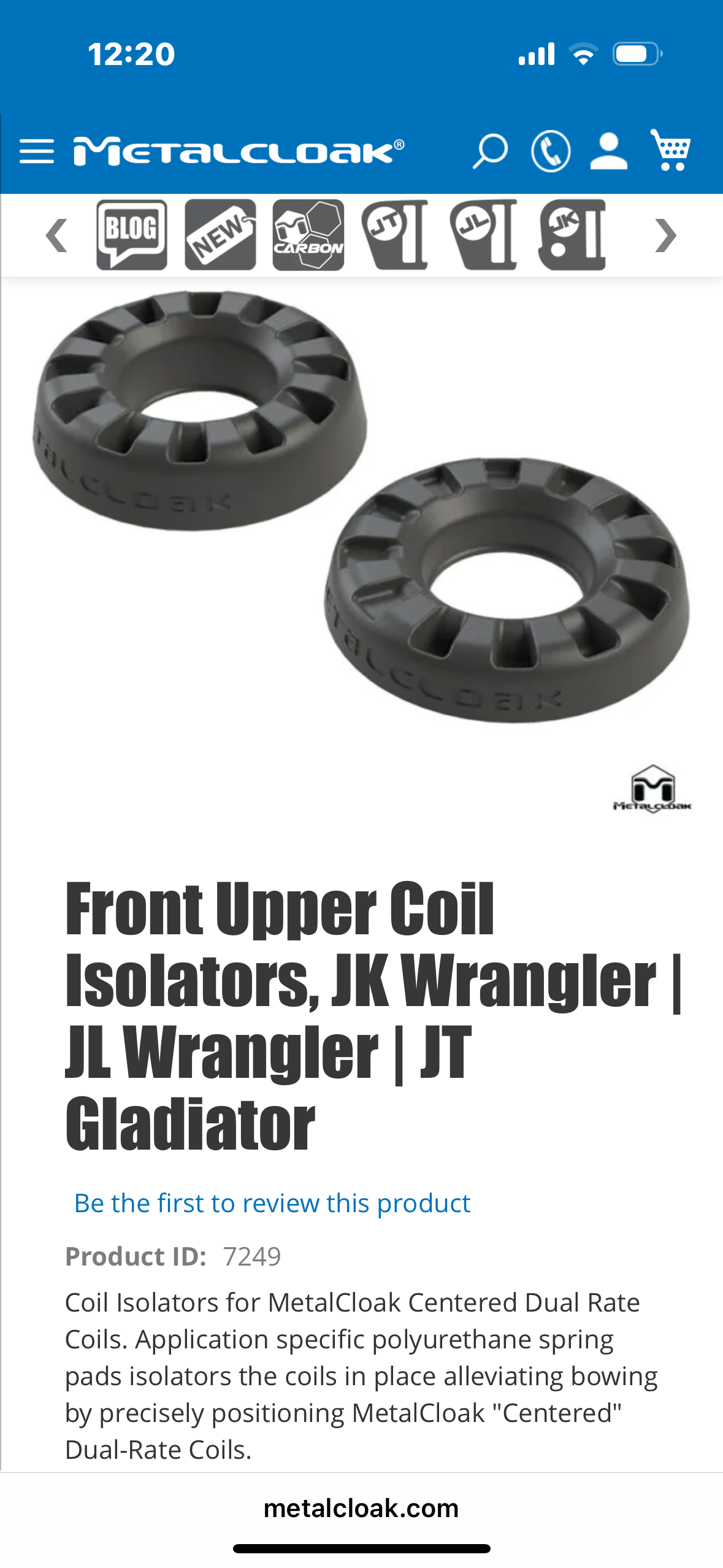 JL wrangler front springs