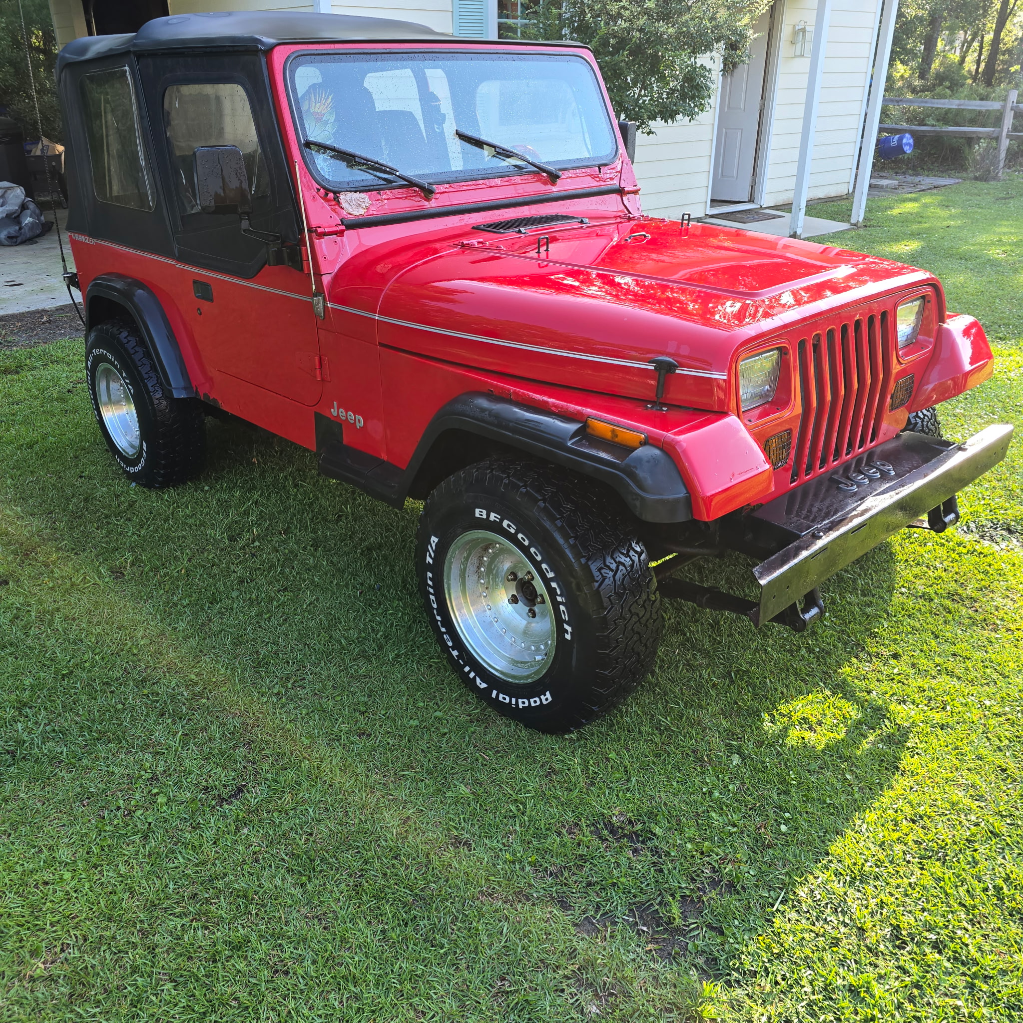 1992 Jeep Wranler, 4 cylinder, manual transmission-149,587 original miles