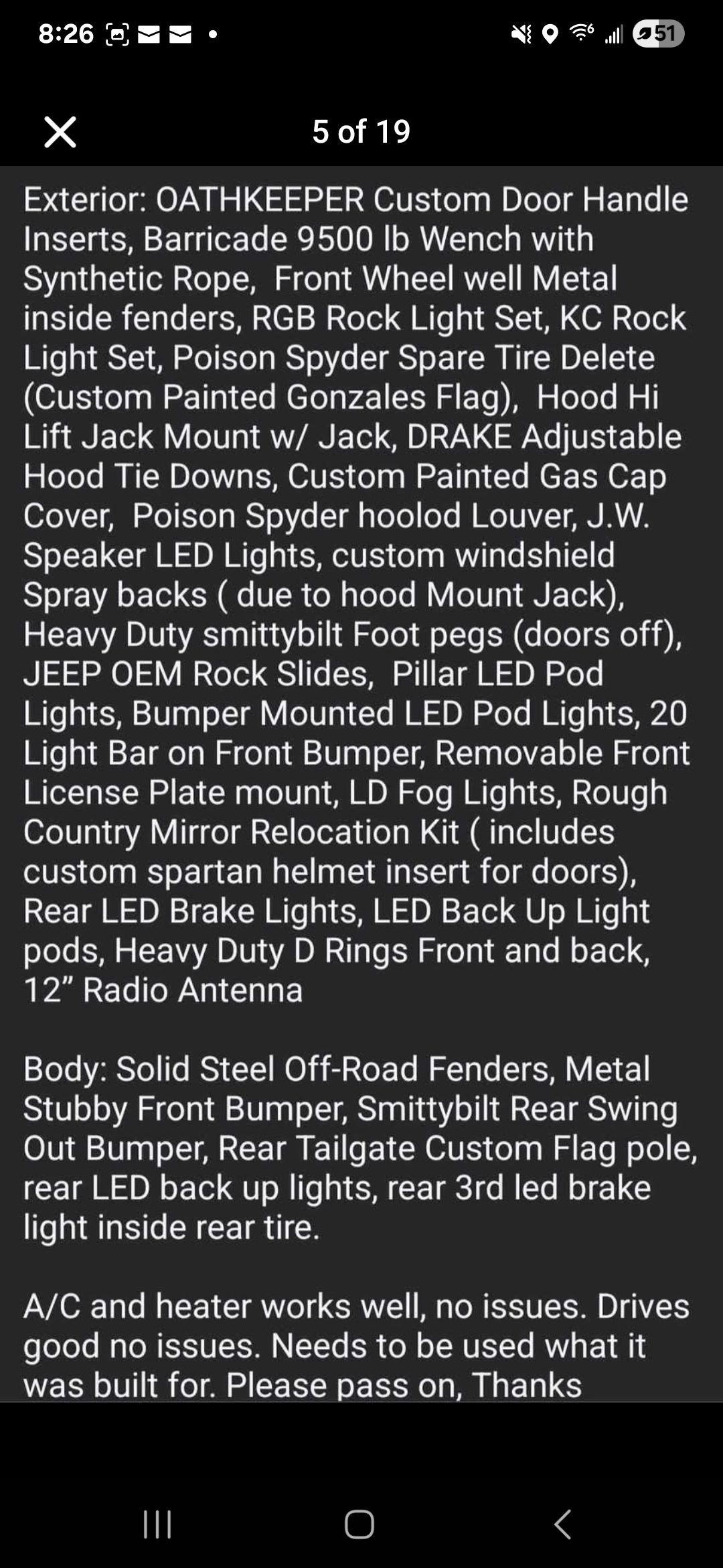 2013 JK lots of Mods