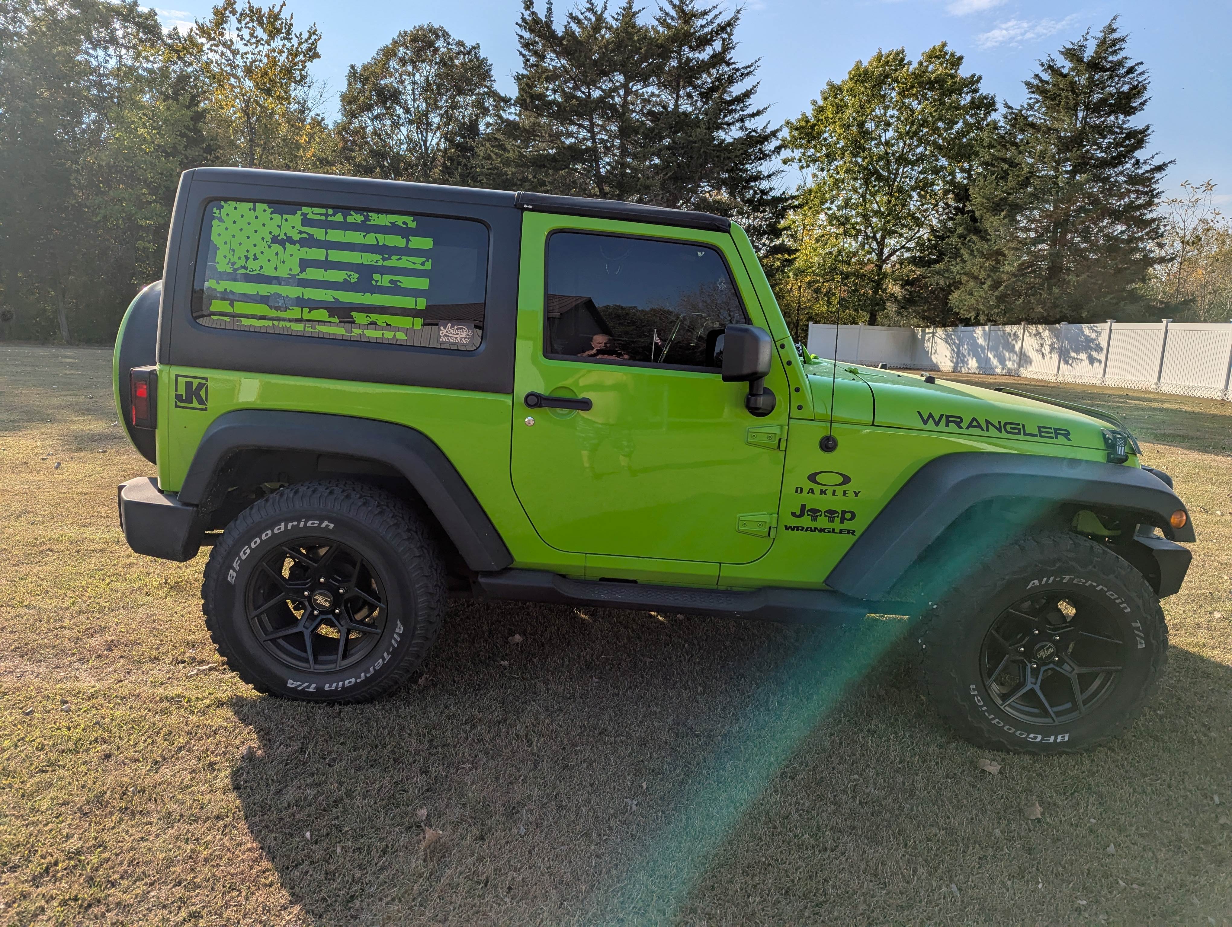 2013 Gecko Green Jeep Wrangler