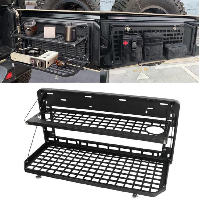 Aluminum Rear Tailgate Table for Jeep Wrangler JL JK JKU JLU