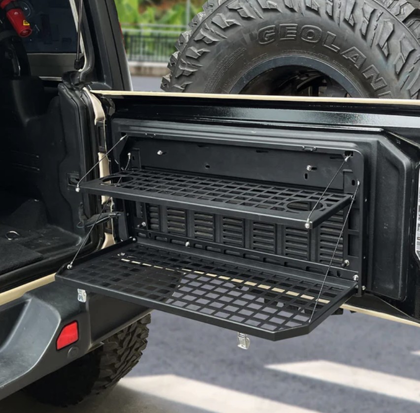 Aluminum Rear Tailgate Table for Jeep Wrangler JL JK JKU JLU