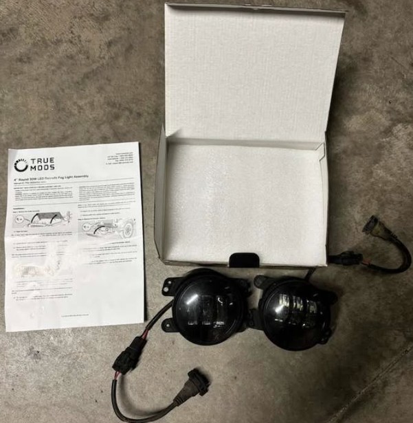 LED Fog Lights for 07+ Jeep Wrangler JK/JL Gladiator JT Rubicon Sahara Plastic B