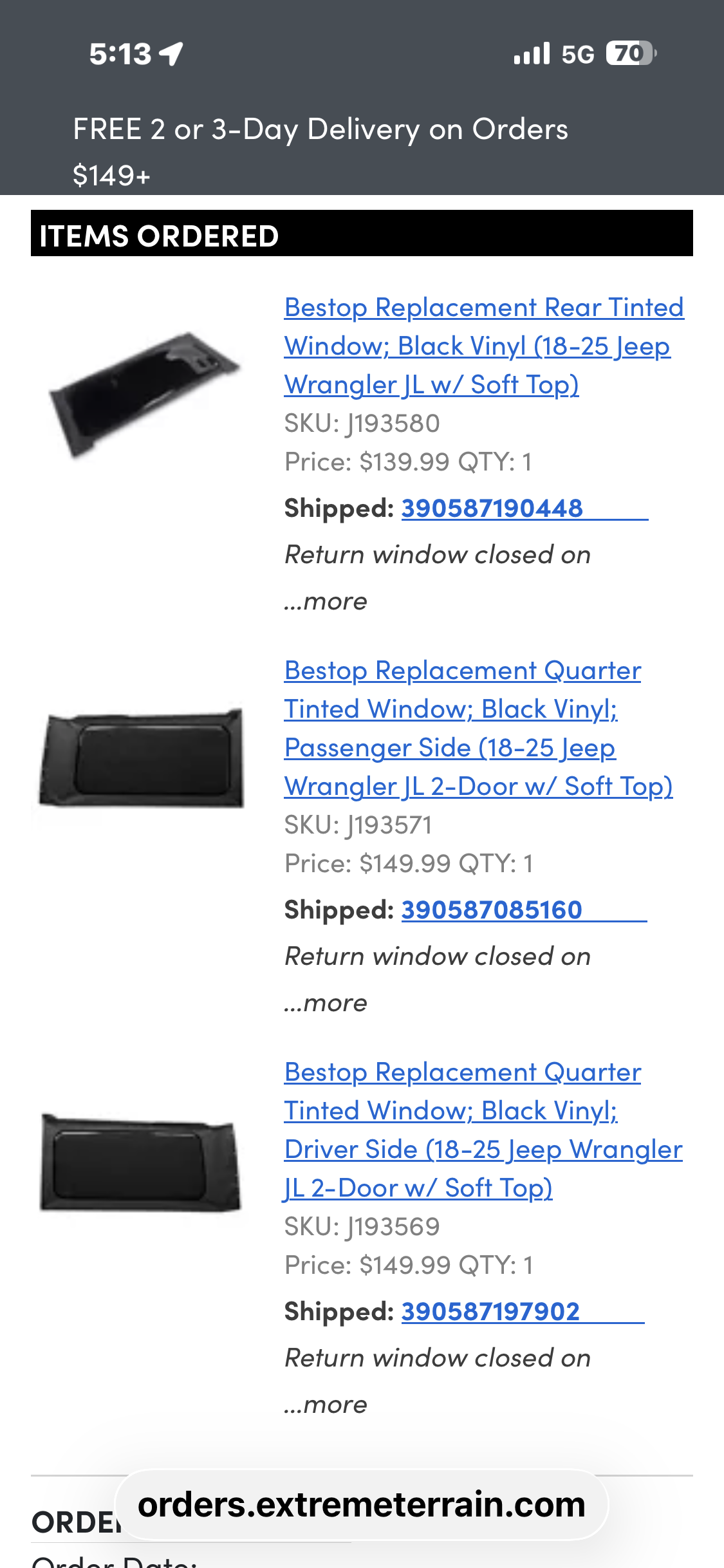 Tinted window panels