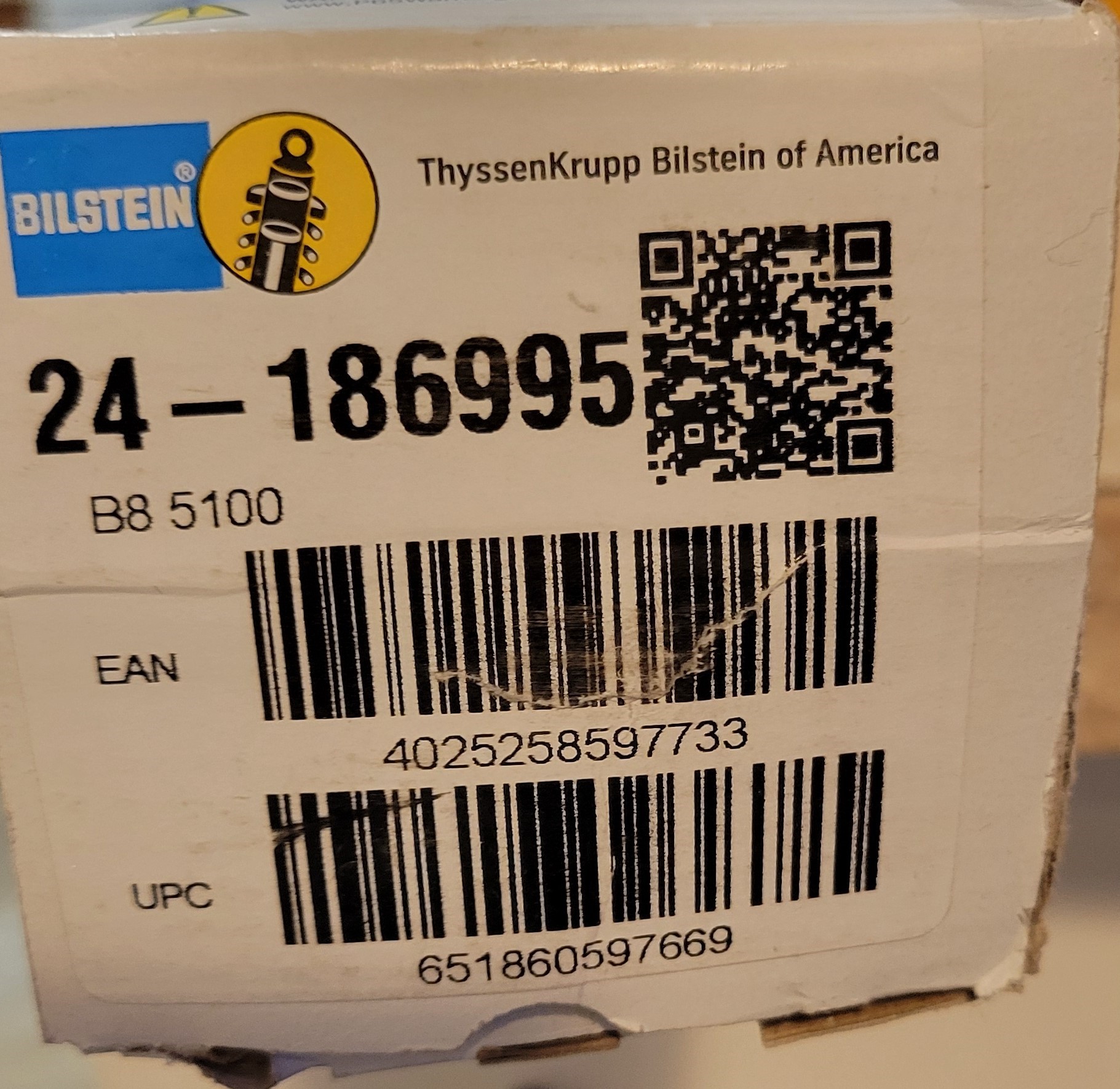 Brand New Bilstein 5100 B8 shock for sale in boxes / Price Reduction